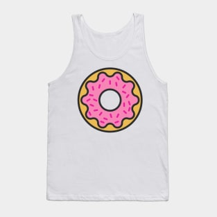 Pink Donut with Sprinkles Tank Top